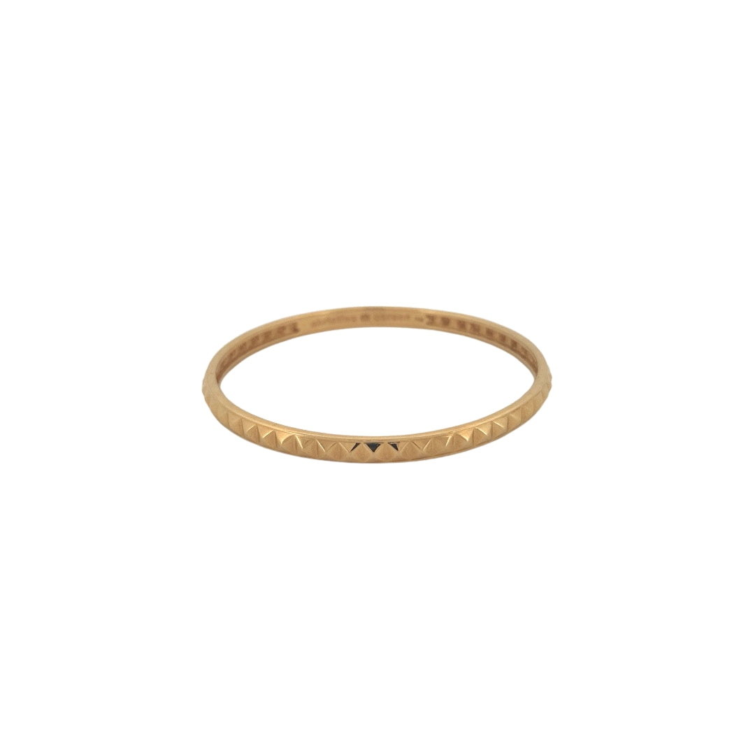 Round Stackable Pyramid Bangles