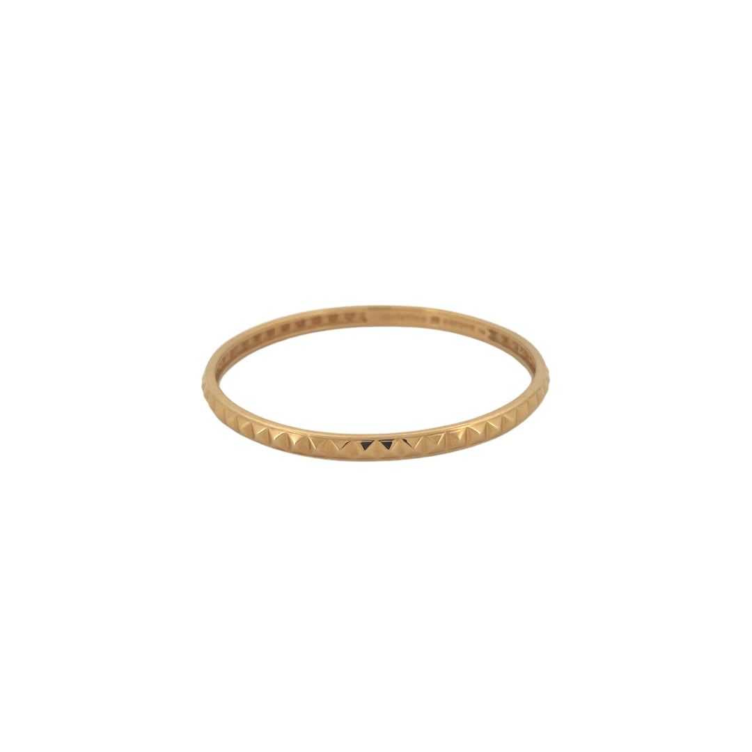 Round Stackable Pyramid Bangles