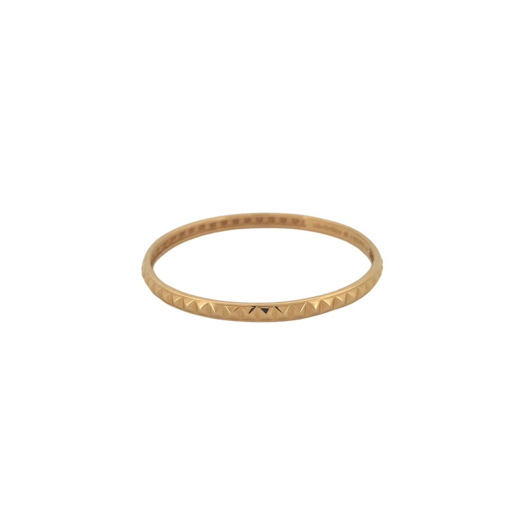 Round Stackable Pyramid Bangles