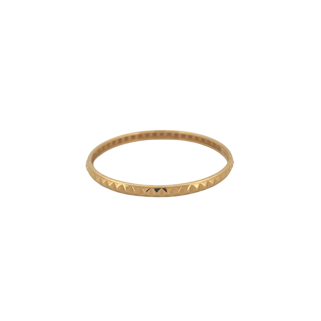Round Stackable Pyramid Bangles