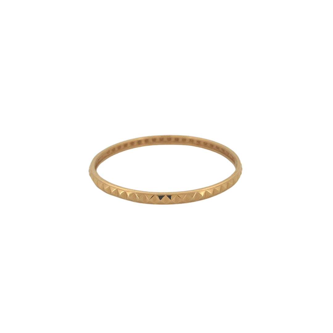 Round Stackable Pyramid Bangles