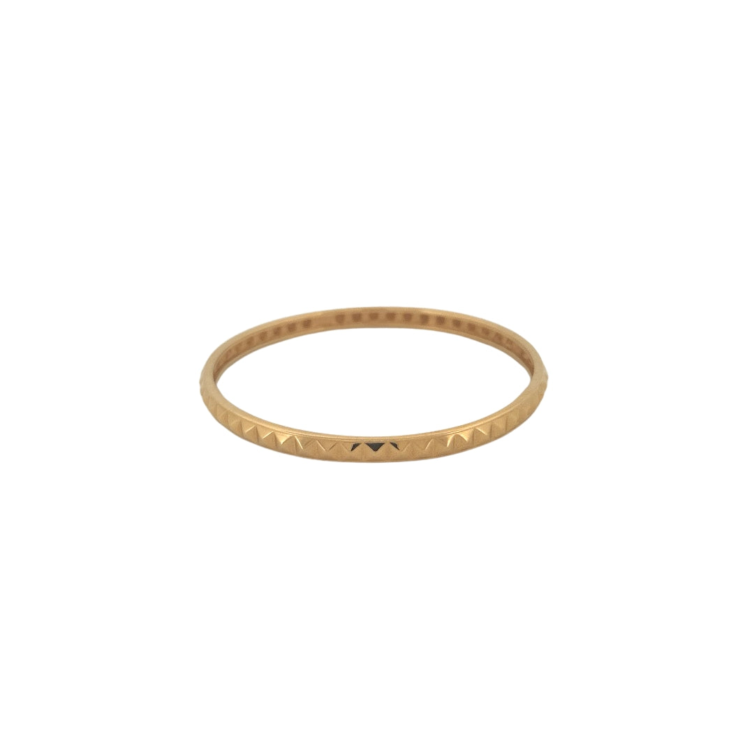 Round Stackable Pyramid Bangles