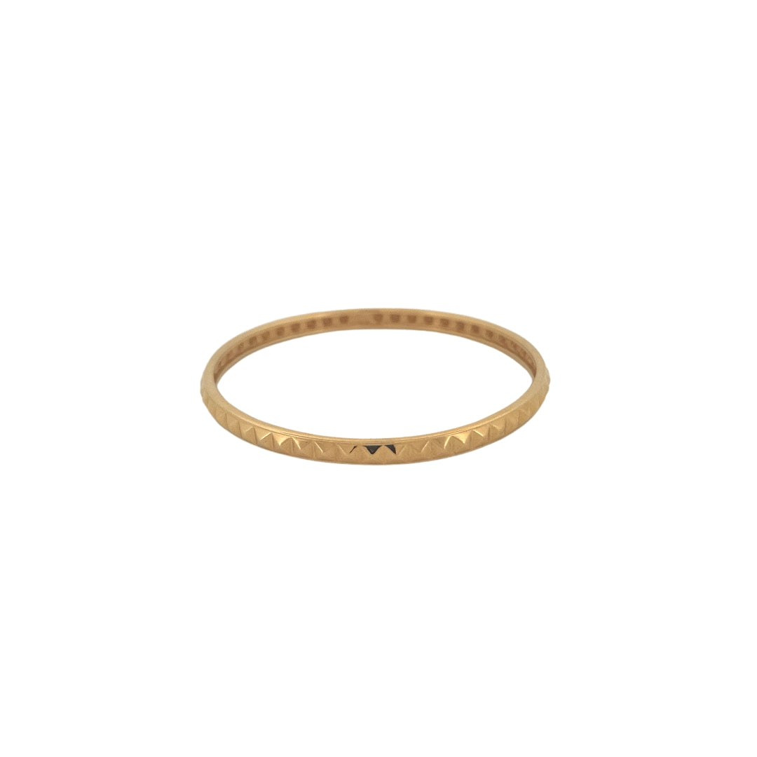 Round Stackable Pyramid Bangles