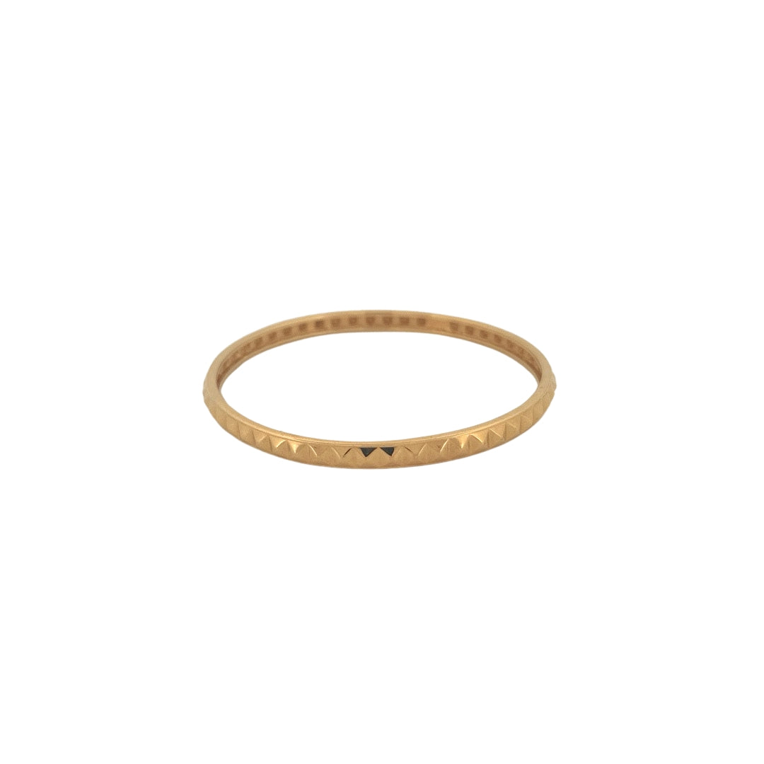 Round Stackable Pyramid Bangles