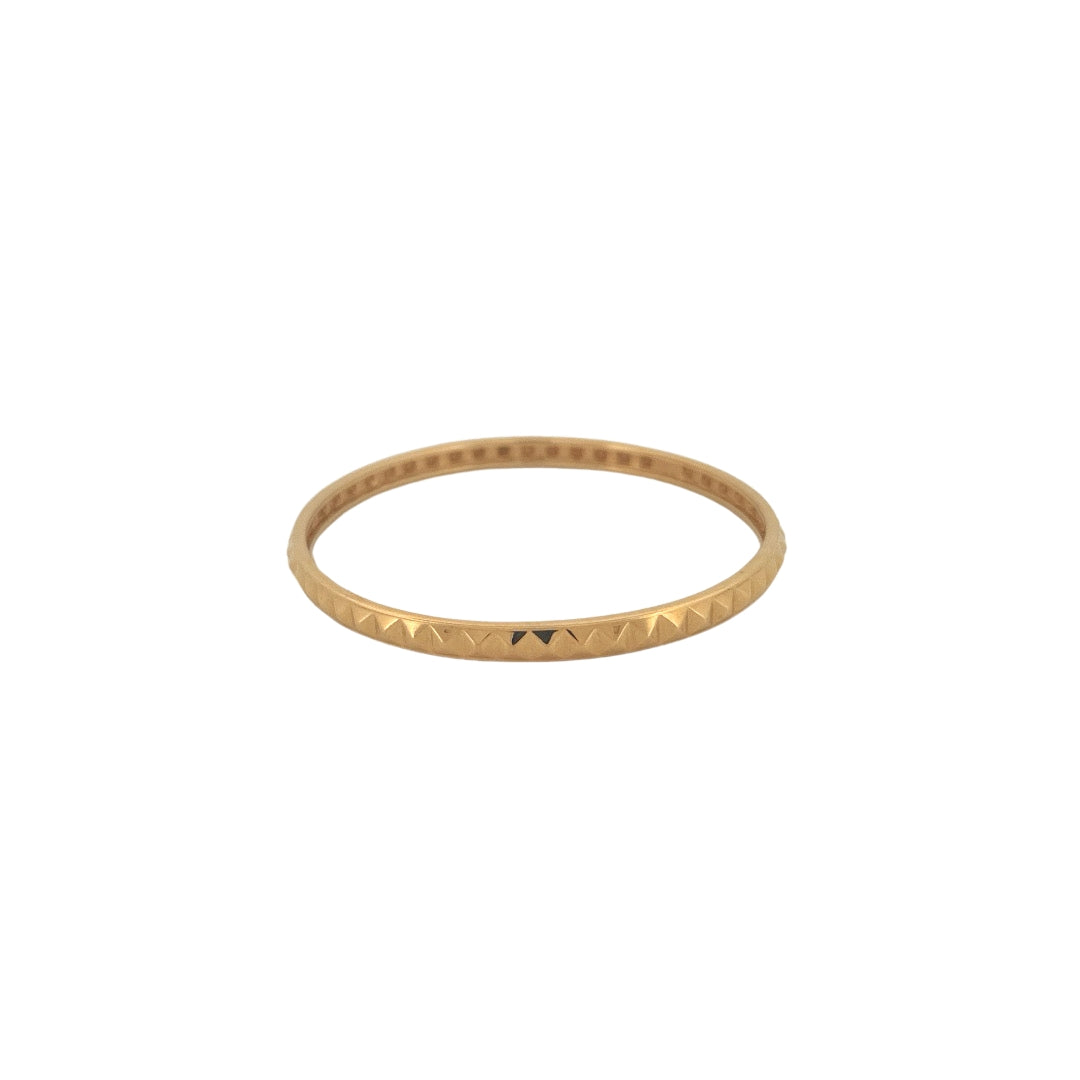 Round Stackable Pyramid Bangles