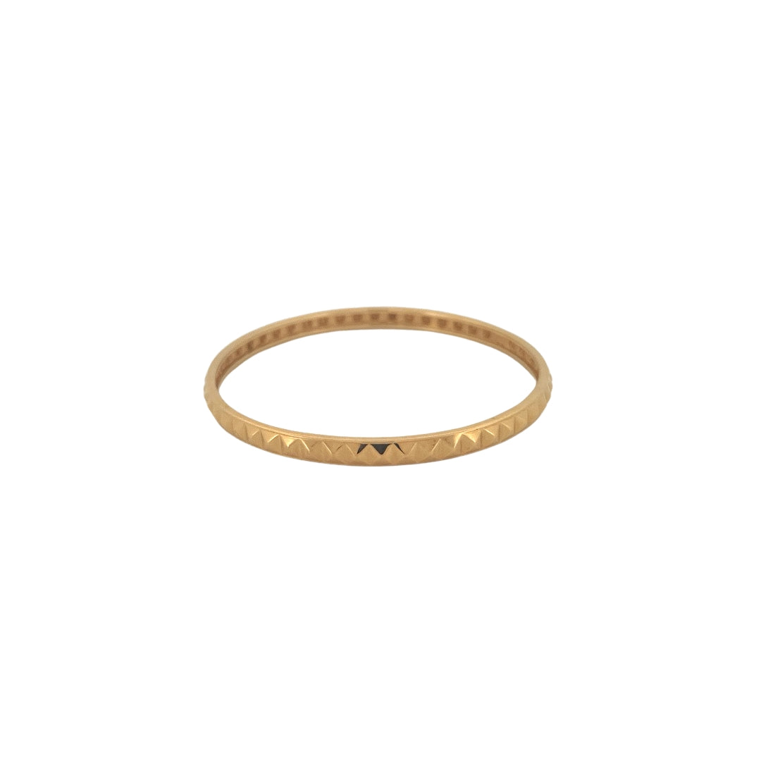 Round Stackable Pyramid Bangles