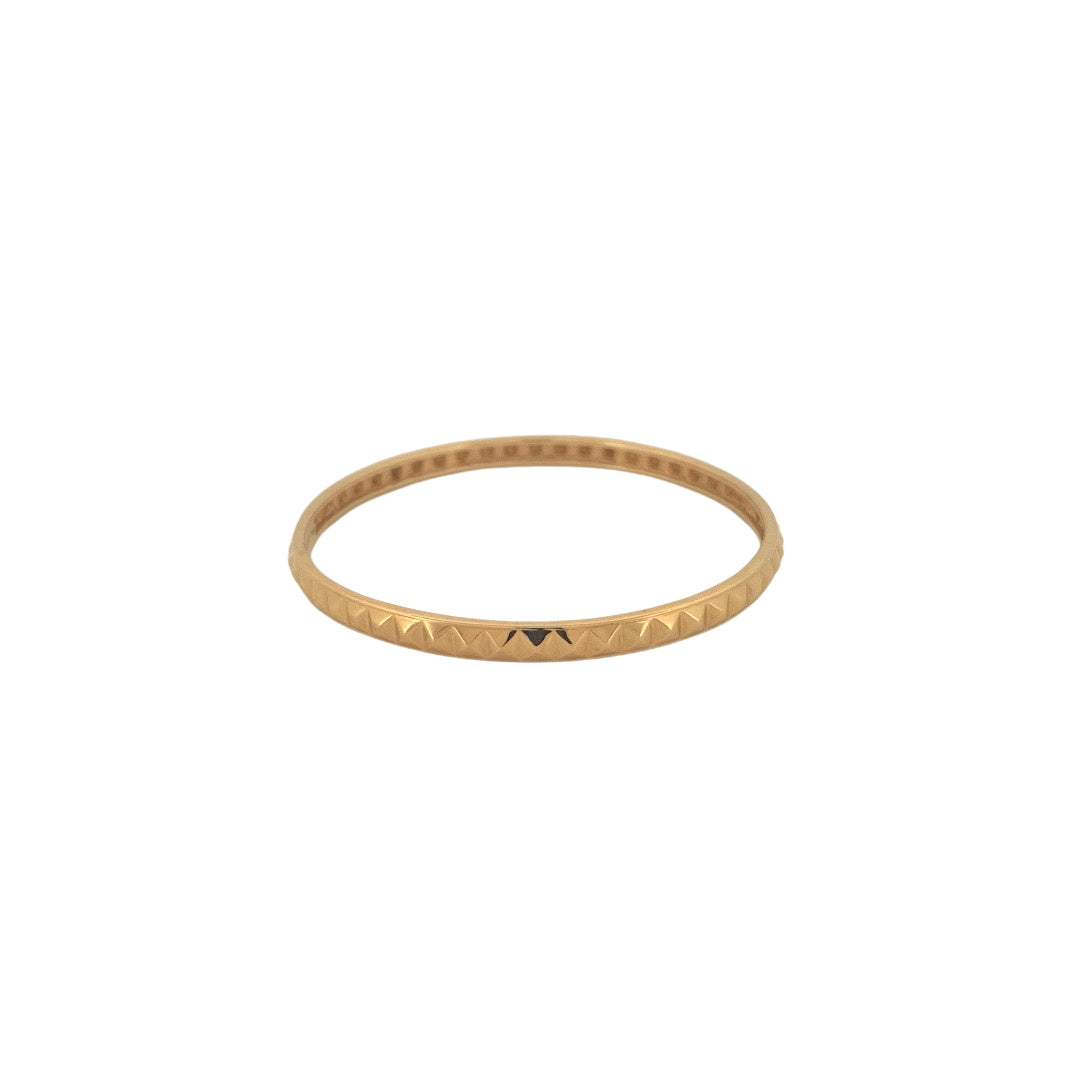 Round Stackable Pyramid Bangles
