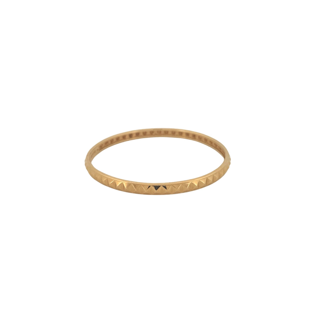 Round Stackable Pyramid Bangles