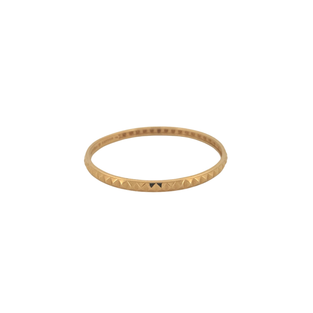 Round Stackable Pyramid Bangles