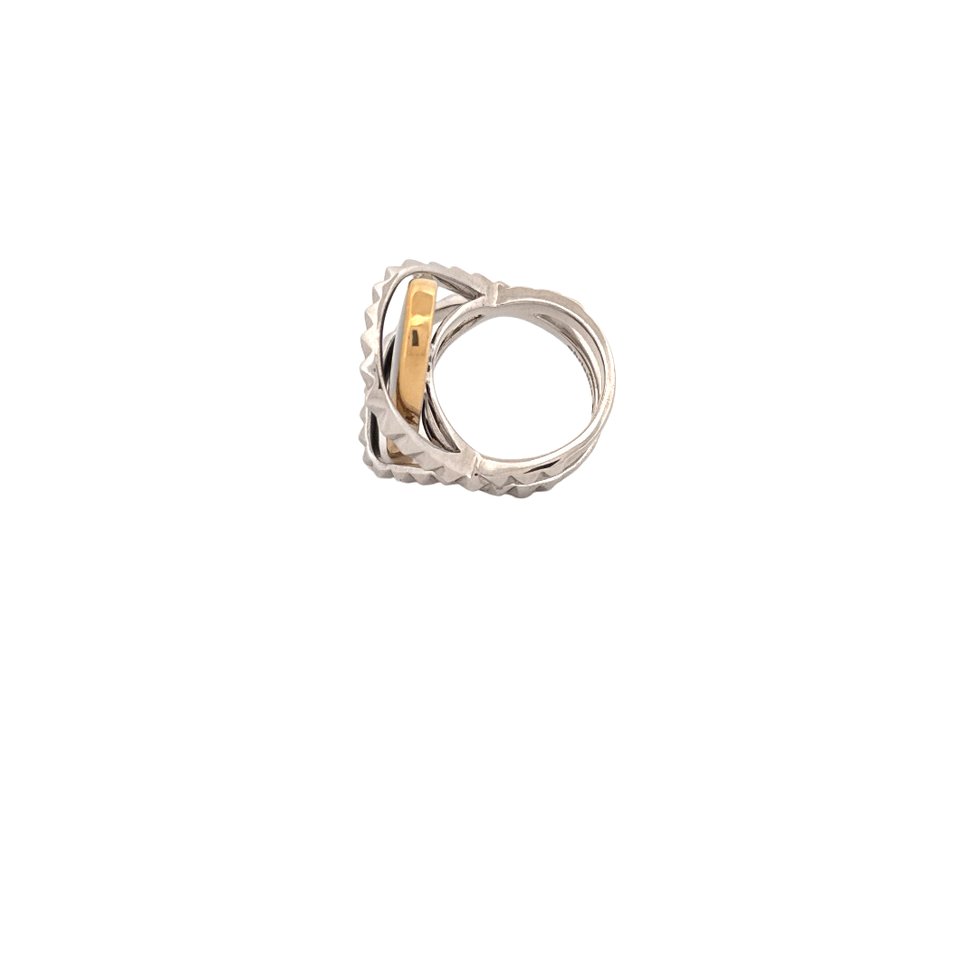 Karma Ring w/ Black Onyx Cabochon