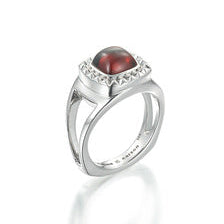 Fiorella Ring w/ Red Garnet Cabochon