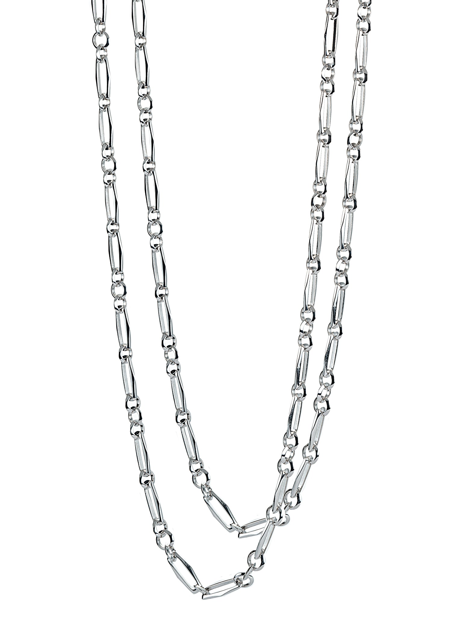 sterling silver figaro chain
