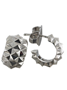 sterling silver huggie earrings
