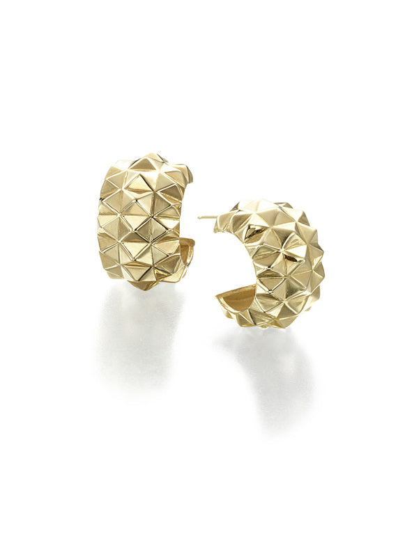18k huggie earrings