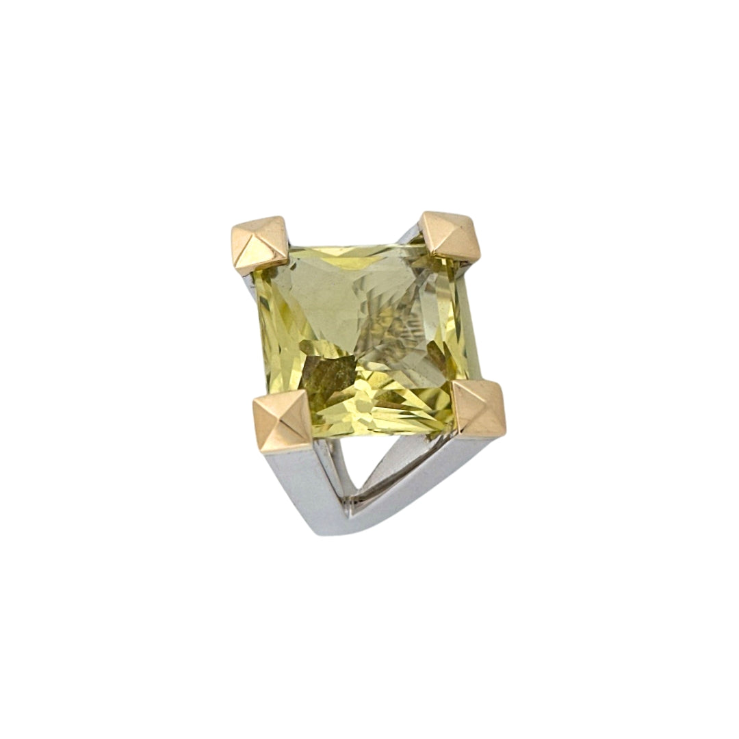 Renata Grande Ring w/ Faceted Lemon Quartz
