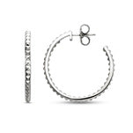 sterling silver hoop earrings