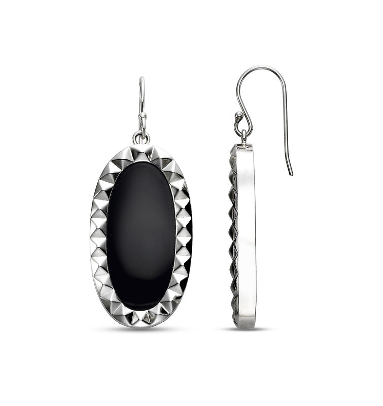 Karma Earrings w/ Black Onyx