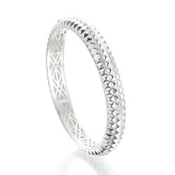 Sterling silver huggie bracelet