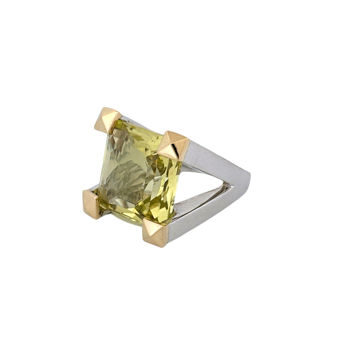 Renata Grande Ring w/ Faceted Lemon Quartz